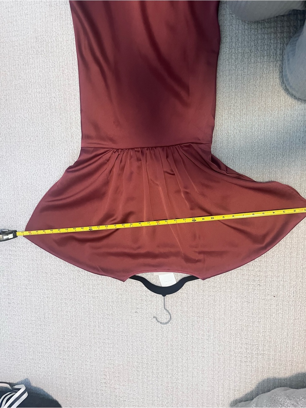 BHLDN Dark Rose Amelia V-Neck Dress - Picture 9 of 15